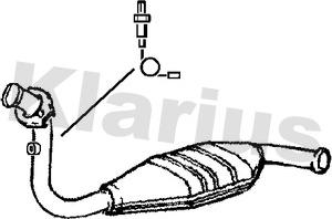Klarius 321075 - Каталізатор autozip.com.ua