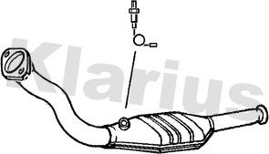 Klarius 380021 - Каталізатор autozip.com.ua