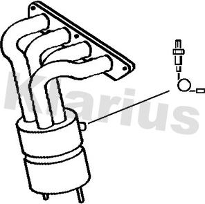 Klarius 321723 - Каталізатор autozip.com.ua