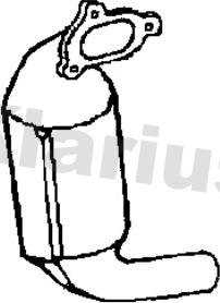 Klarius 323910 - Каталізатор autozip.com.ua