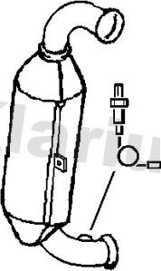 Klarius 390183 - Сажі / частковий фільтр, система вихлопу ОГ autozip.com.ua