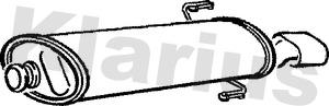 Klarius 240911 - Глушник вихлопних газів кінцевий autozip.com.ua
