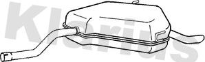 Klarius 250665 - Глушник вихлопних газів кінцевий autozip.com.ua