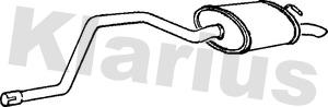 Klarius 250107 - Глушник вихлопних газів кінцевий autozip.com.ua