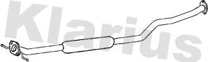 Klarius 250783 - Середній глушник вихлопних газів autozip.com.ua