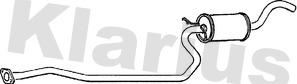 Klarius 260469 - Середній глушник вихлопних газів autozip.com.ua