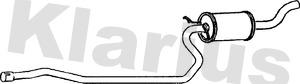 Klarius 260167 - Середній глушник вихлопних газів autozip.com.ua