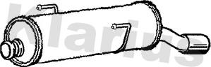 Klarius 210909 - Глушник вихлопних газів кінцевий autozip.com.ua