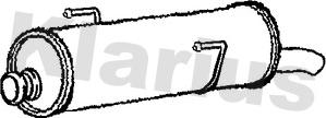 Klarius 210908 - Глушник вихлопних газів кінцевий autozip.com.ua