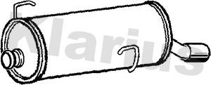 Klarius 210981 - Глушник вихлопних газів кінцевий autozip.com.ua