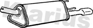 Klarius 210587 - Глушник вихлопних газів кінцевий autozip.com.ua
