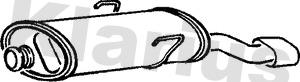 Klarius 210527 - Глушник вихлопних газів кінцевий autozip.com.ua