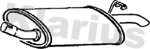 Klarius 210072 - Глушник вихлопних газів кінцевий autozip.com.ua