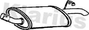 Klarius 210076 - Глушник вихлопних газів кінцевий autozip.com.ua