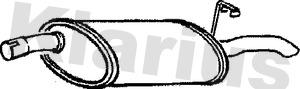 Klarius 210078 - Глушник вихлопних газів кінцевий autozip.com.ua