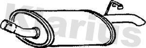 Klarius 210077 - Глушник вихлопних газів кінцевий autozip.com.ua