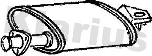 Klarius 210125 - Середній глушник вихлопних газів autozip.com.ua