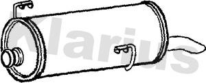 Klarius 210820 - Глушник вихлопних газів кінцевий autozip.com.ua