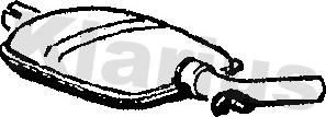 Klarius 210342 - Середній глушник вихлопних газів autozip.com.ua