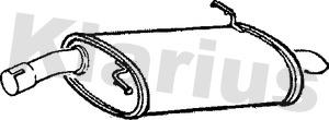 Klarius 210339 - Глушник вихлопних газів кінцевий autozip.com.ua