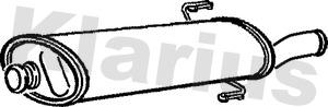 Klarius 210379 - Глушник вихлопних газів кінцевий autozip.com.ua