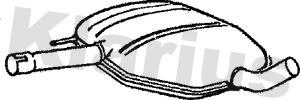 Klarius 210290 - Середній глушник вихлопних газів autozip.com.ua