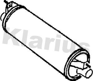 Klarius 210249 - Середній глушник вихлопних газів autozip.com.ua