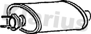 Klarius 210252 - Середній глушник вихлопних газів autozip.com.ua