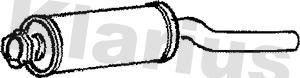 Klarius 210263 - Середній глушник вихлопних газів autozip.com.ua