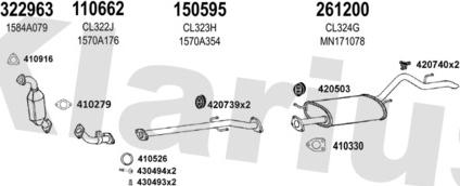 Klarius 210285E - Система випуску ОГ autozip.com.ua