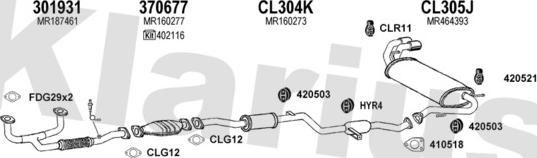 Klarius 210235U - Система випуску ОГ autozip.com.ua