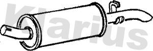 Klarius 210238 - Глушник вихлопних газів кінцевий autozip.com.ua