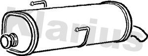 Klarius 211000 - Глушник вихлопних газів кінцевий autozip.com.ua