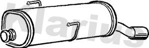Klarius 211001 - Глушник вихлопних газів кінцевий autozip.com.ua