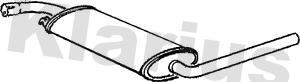 Klarius 230597 - Середній глушник вихлопних газів autozip.com.ua