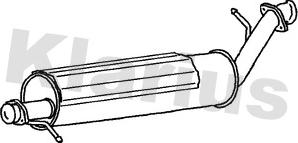 Klarius 230692 - Середній глушник вихлопних газів autozip.com.ua