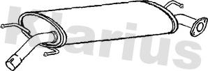 Klarius 231404 - Середній глушник вихлопних газів autozip.com.ua