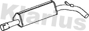 Klarius 231410 - Середній глушник вихлопних газів autozip.com.ua
