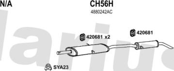 Klarius 220054U - Система випуску ОГ autozip.com.ua