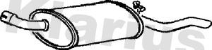 Klarius 220074 - Глушник вихлопних газів кінцевий autozip.com.ua