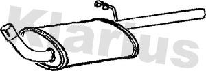 Klarius 220070 - Глушник вихлопних газів кінцевий autozip.com.ua