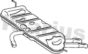 Klarius 220892 - Глушник вихлопних газів кінцевий autozip.com.ua