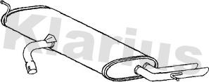 Klarius 220866 - Глушник вихлопних газів кінцевий autozip.com.ua