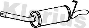 Klarius 220322 - Глушник вихлопних газів кінцевий autozip.com.ua