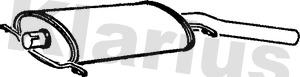 Klarius 220287 - Глушник вихлопних газів кінцевий autozip.com.ua