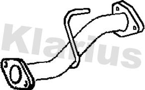Klarius 221695 - Середній глушник вихлопних газів autozip.com.ua