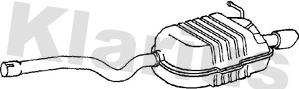 Klarius 221148 - Глушник вихлопних газів кінцевий autozip.com.ua