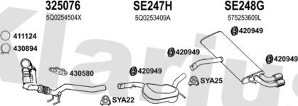 Klarius 790636U - Система випуску ОГ autozip.com.ua