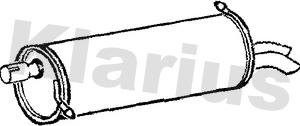 Klarius FE546G - Глушник вихлопних газів кінцевий autozip.com.ua