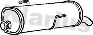 Klarius PG825J - Глушник вихлопних газів кінцевий autozip.com.ua
